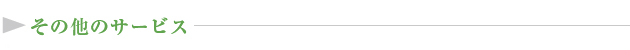 その他のサービスについて